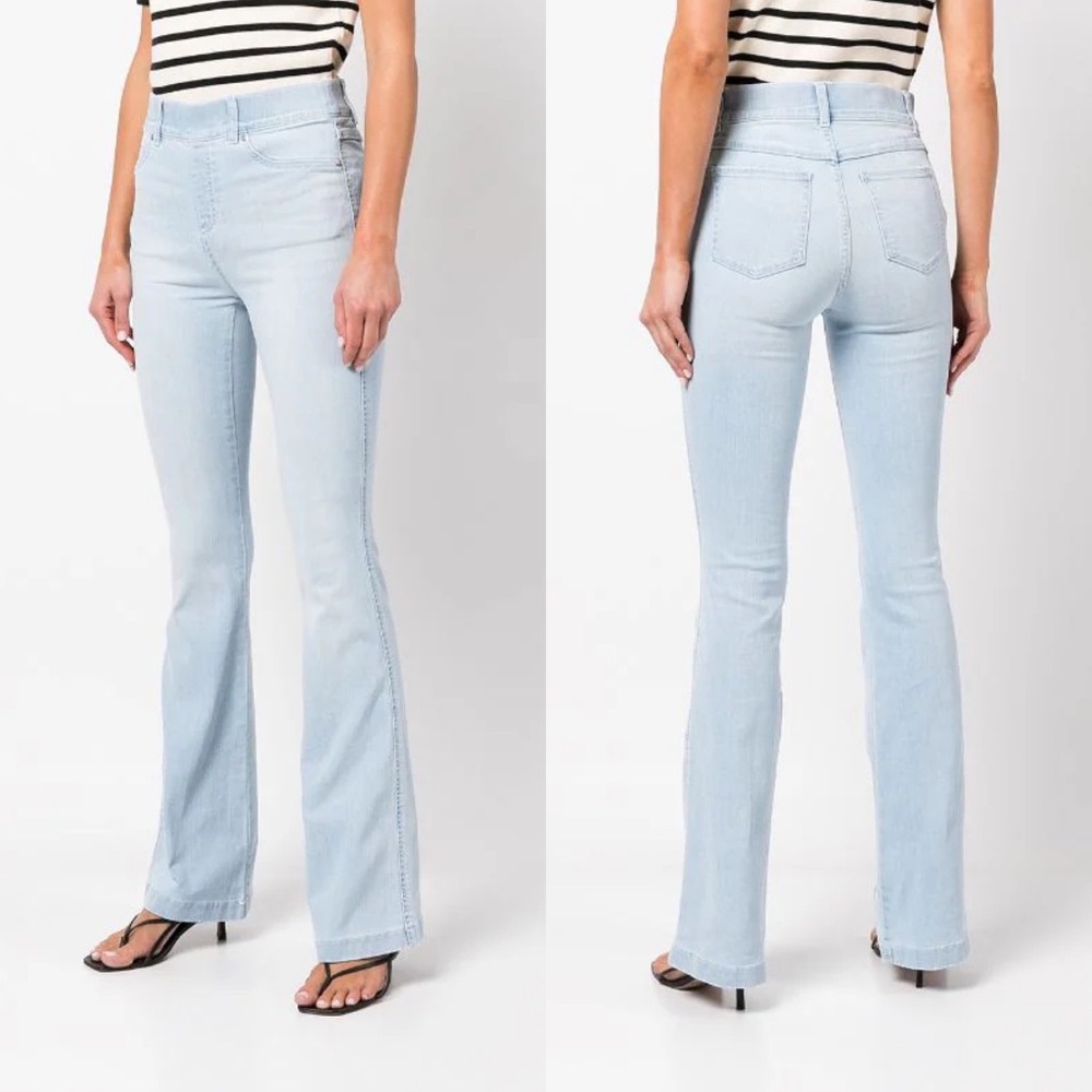 NEW NWT SPANX Flare Jean In Retro Light Wash